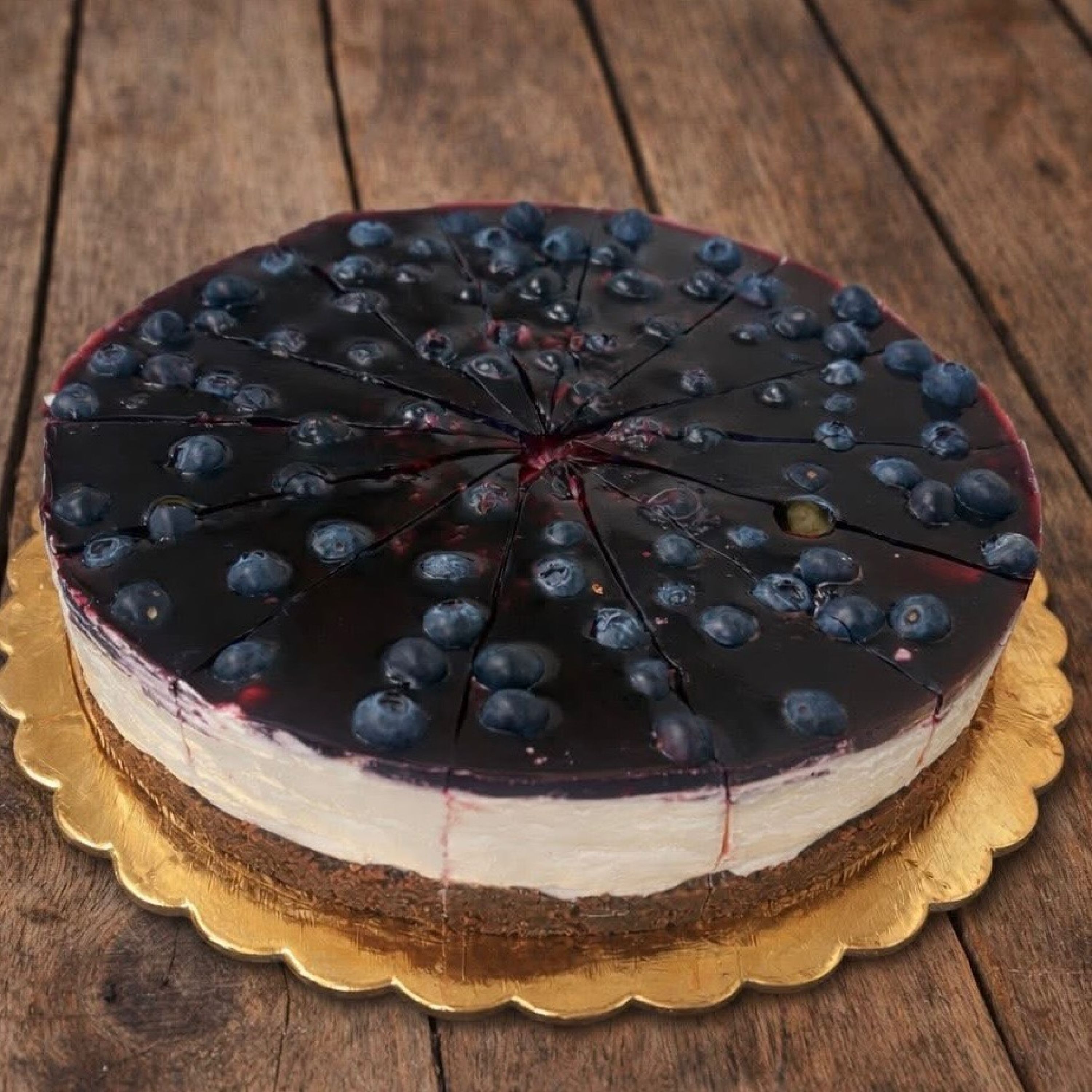 Cheesecake čučoriedka
